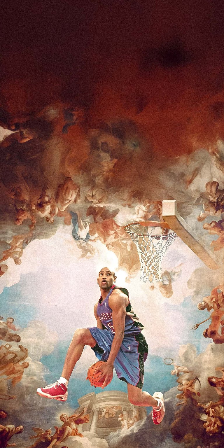 Vince Carter dunk art paint wallpapers 4k