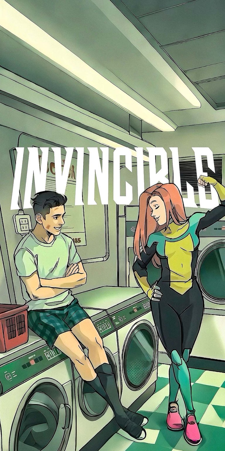 The Invincible Mark and Atom eve Wallpaper mobile 4k