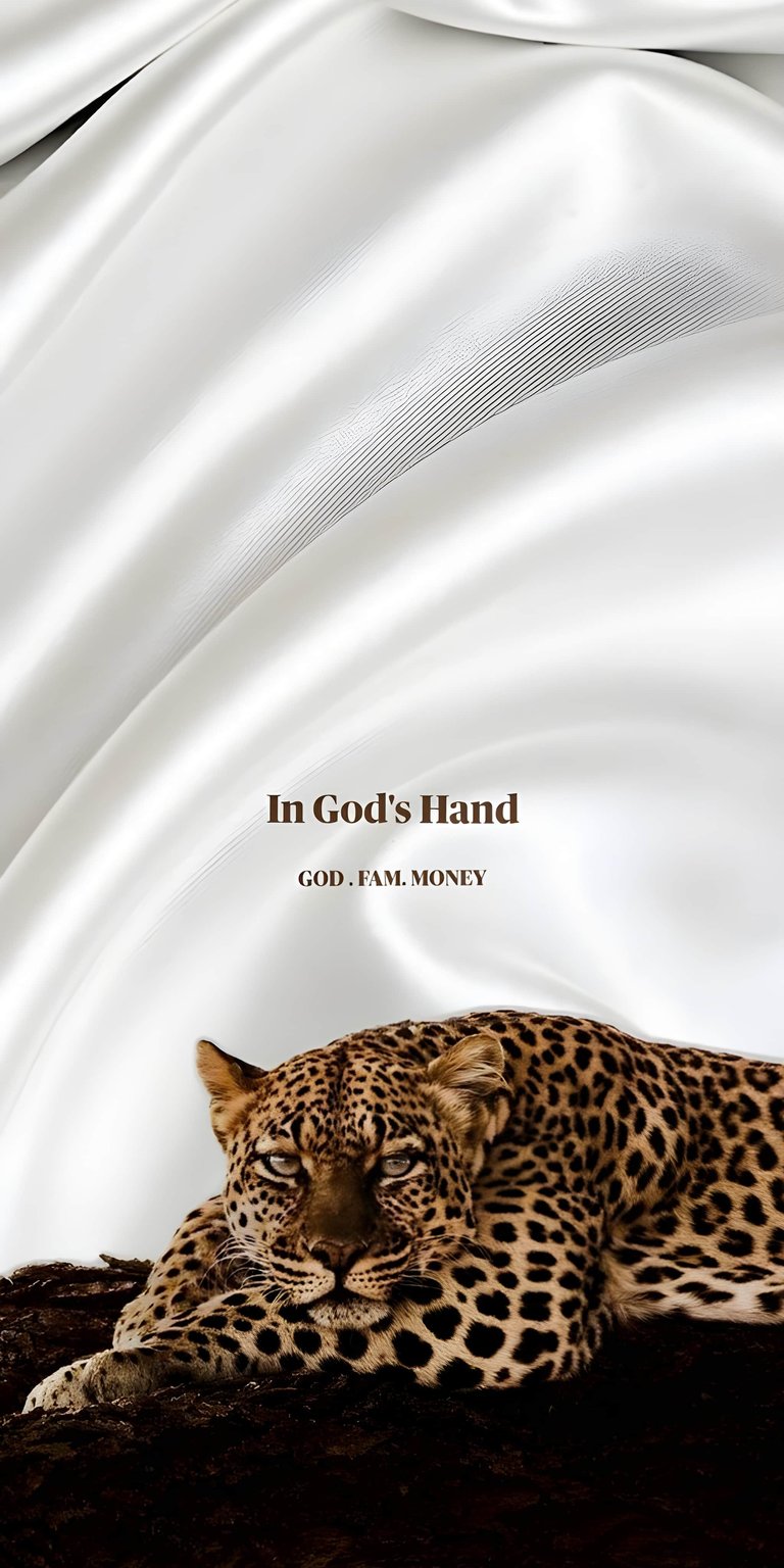 This aesthetic wallpaper features a resting leopard beneath flowing white silk and motivational quotes for your iPhone. The high-quality wallpaper balances the wild texture of the cat with smooth fabric and clean typography for a luxurious mood.