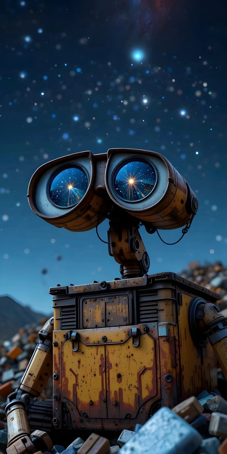 Wall-E Robot Phone Wallpaper 4K