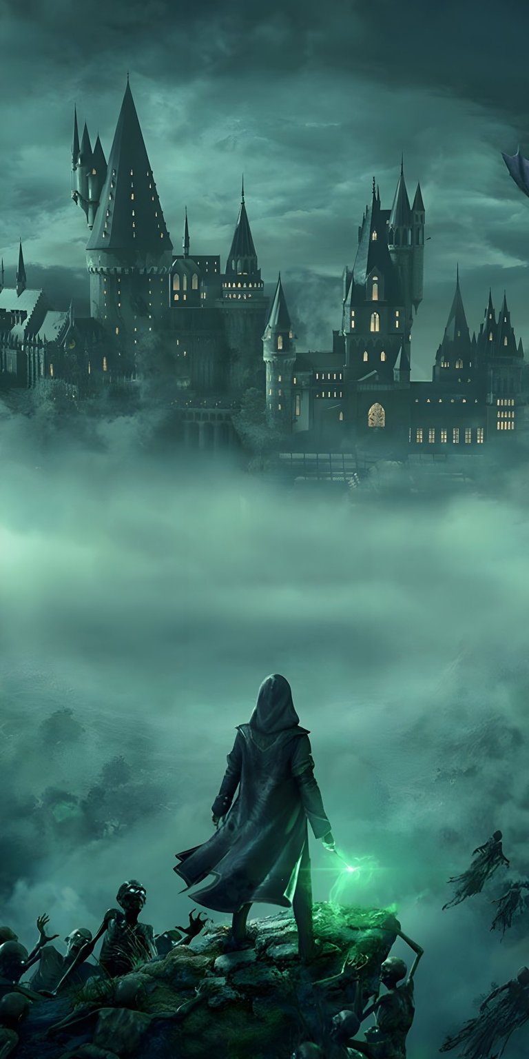 Dark atmosphere over hogwarts castle wallpapers mobile