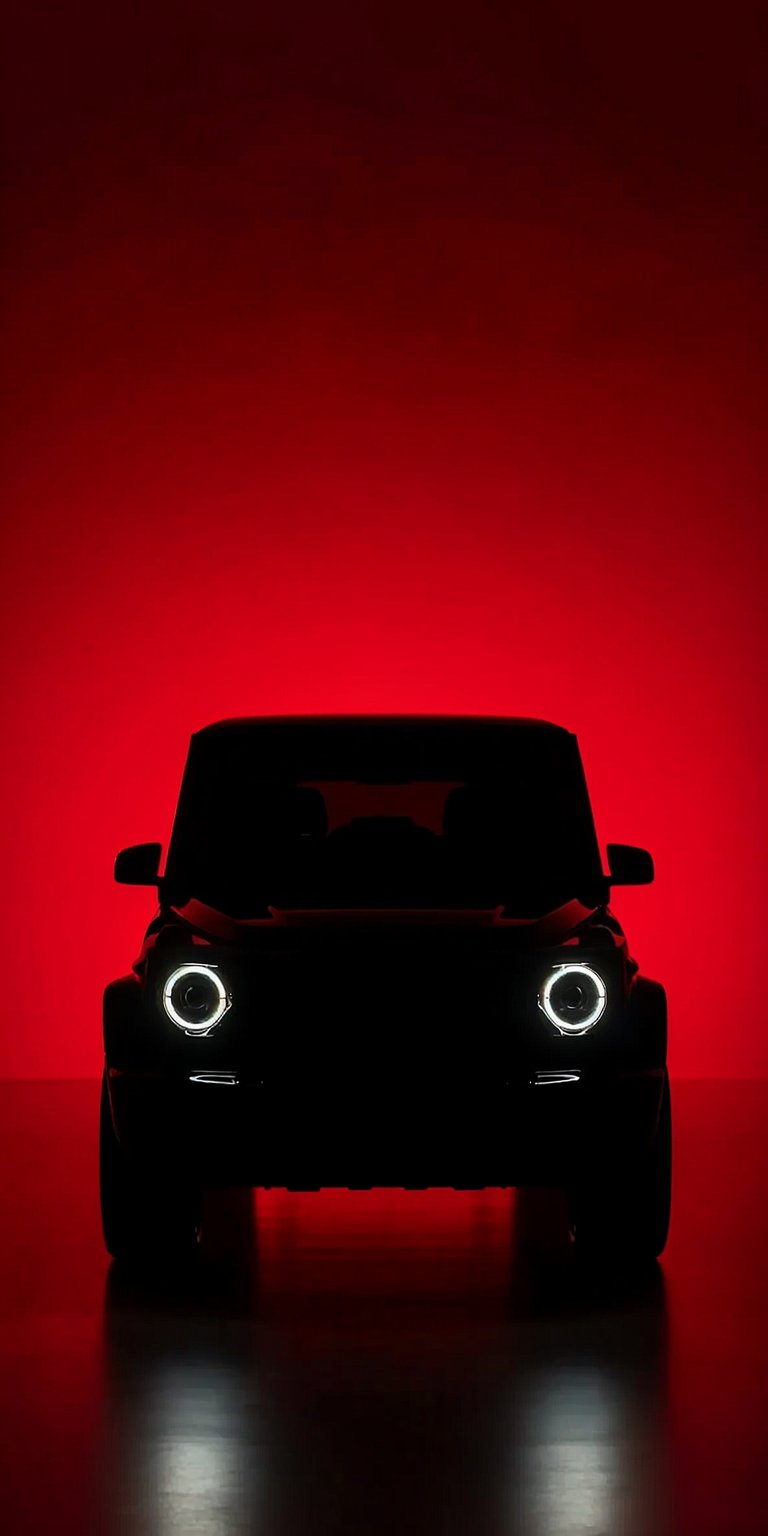 Mercedes G Wagon lights wallpaper iPhone 4K