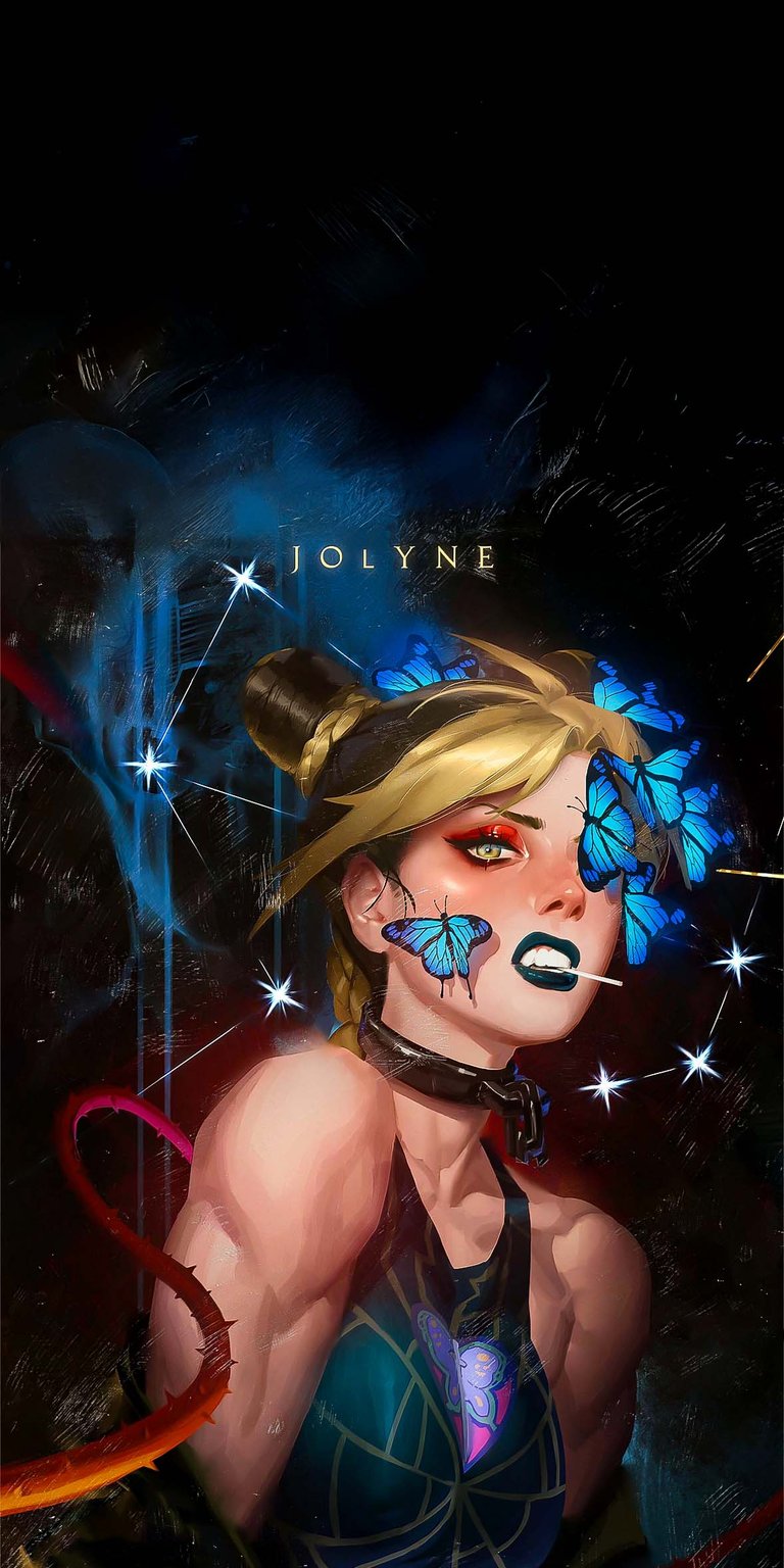Jolyne Cujoh poster 4K iPhone wallpaper