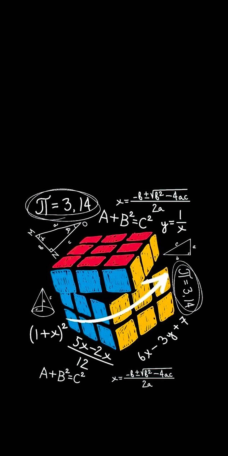 Rubik's cube lock screen wallpaper HD mobile
