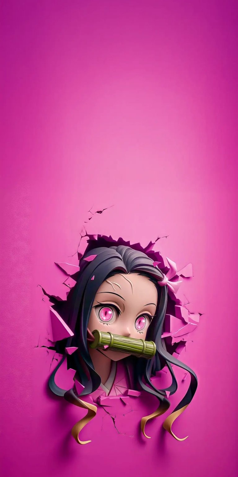 Nezuko Kamado iPhone wallpaper 4K