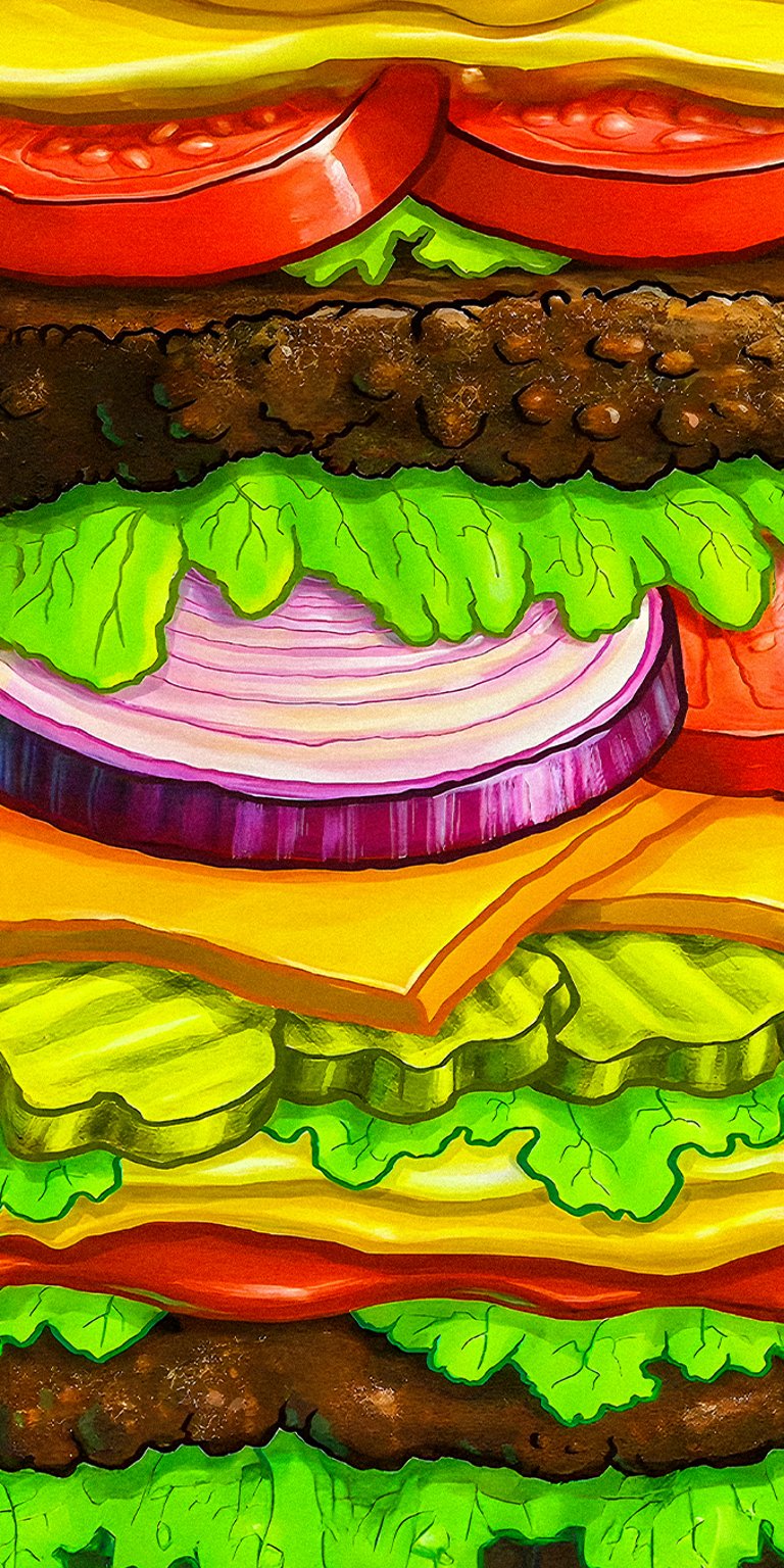 Burger crabby patty wallpaper iPhone