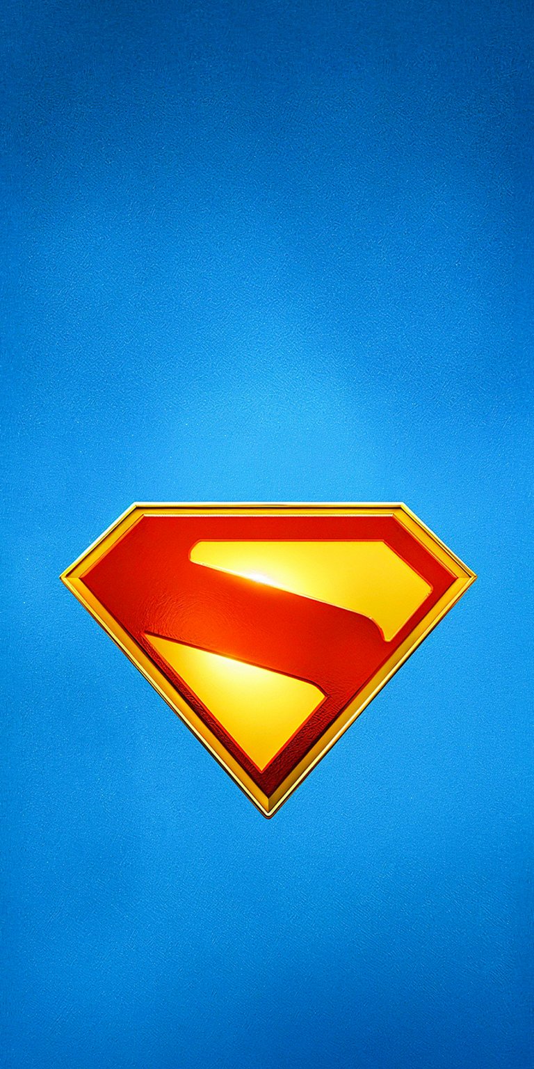 Superman logo wallpaper iPhone 4K