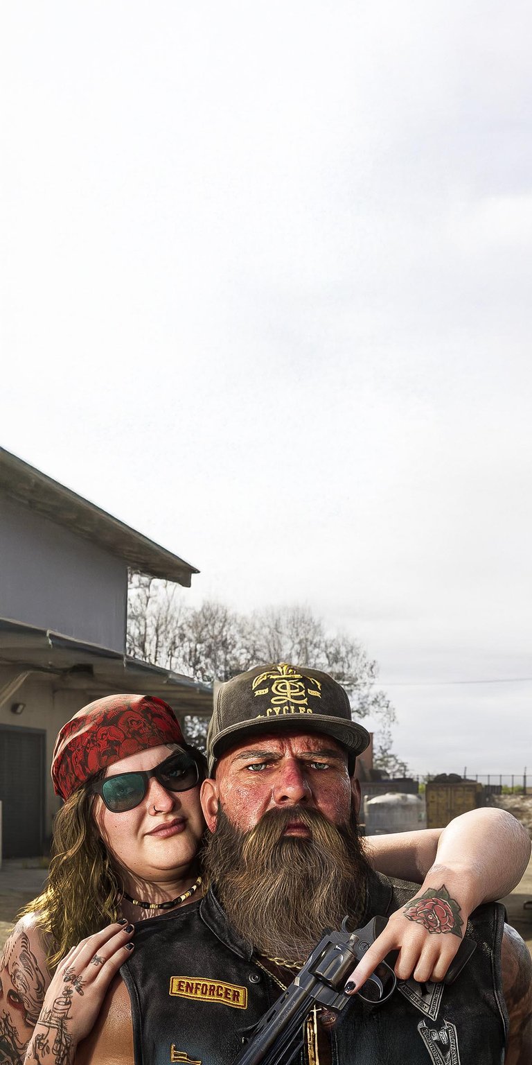 Grand Theft Auto 6 Ambrosia Biker Gang Couple Wallpaper