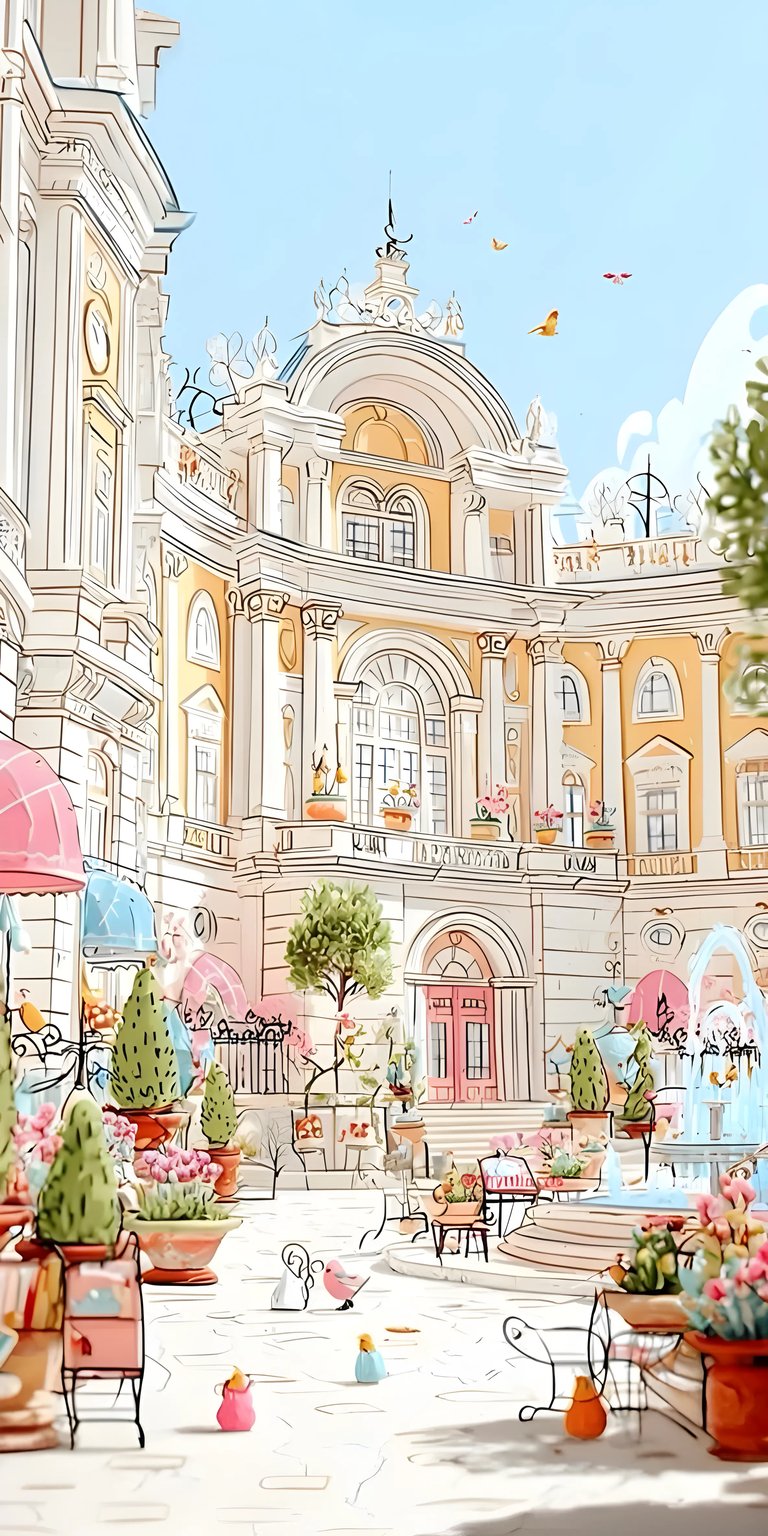 Garden art wallpaper for iPhone HD