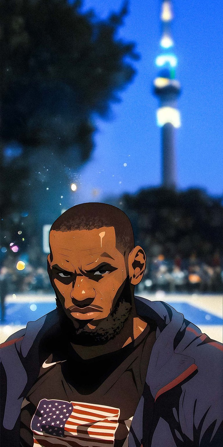 LeBron James anime art Wallpaper