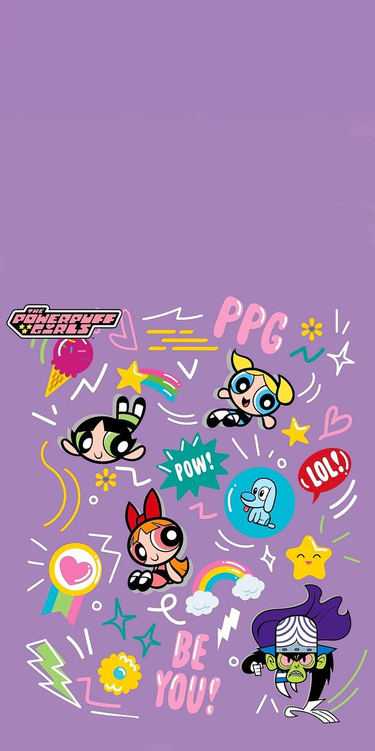 Power Puff Girls art wallpaper 4k iPhone