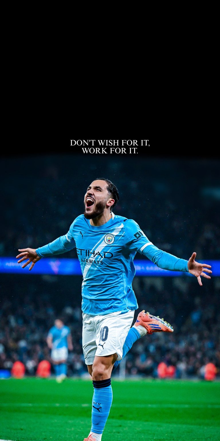 Rayan Cherki 4k football wallpaper iPhone