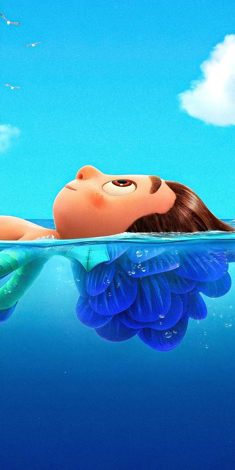 Luca floating iPhone Wallpaper 3D