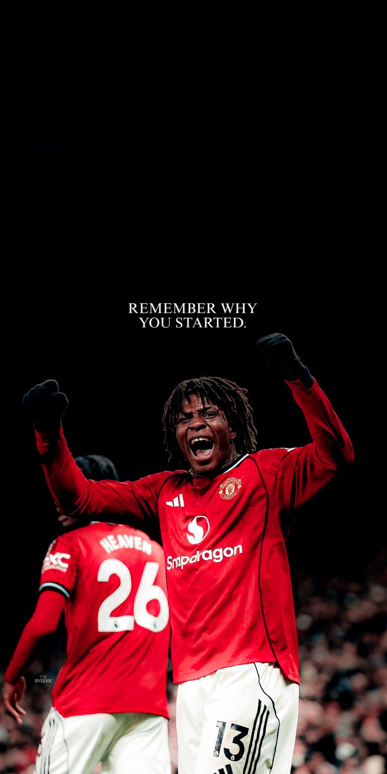 Grab this dorgu 4K wallpaper for your iPhone, showcasing his iconic red jersey with the Snapdragon logo and raised arms. This wallpaper captures the motivational message, 'Remember Why You Started'.