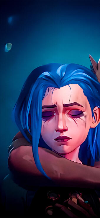 Jinx matching wallpaper for iPhone
