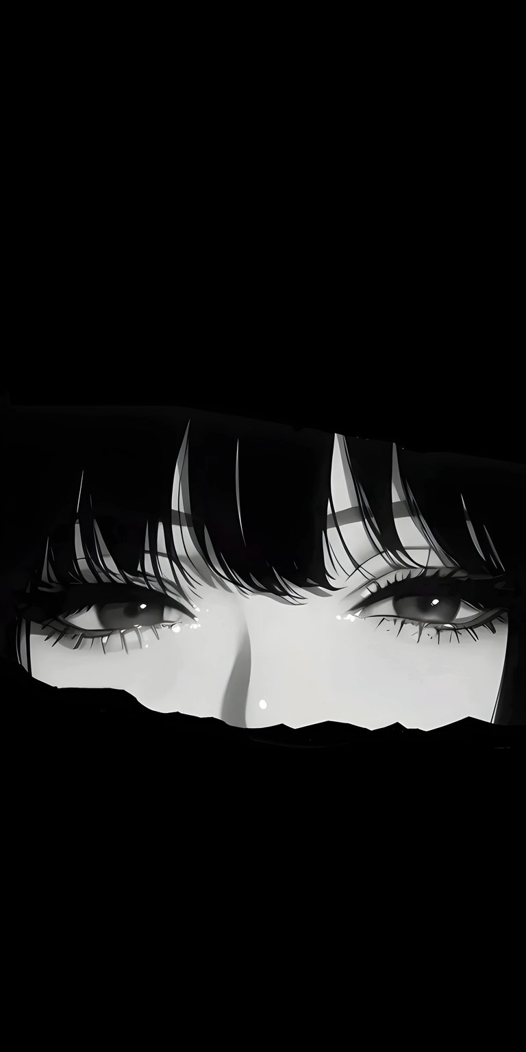 Anime girl eyes iOS wallpaper HD