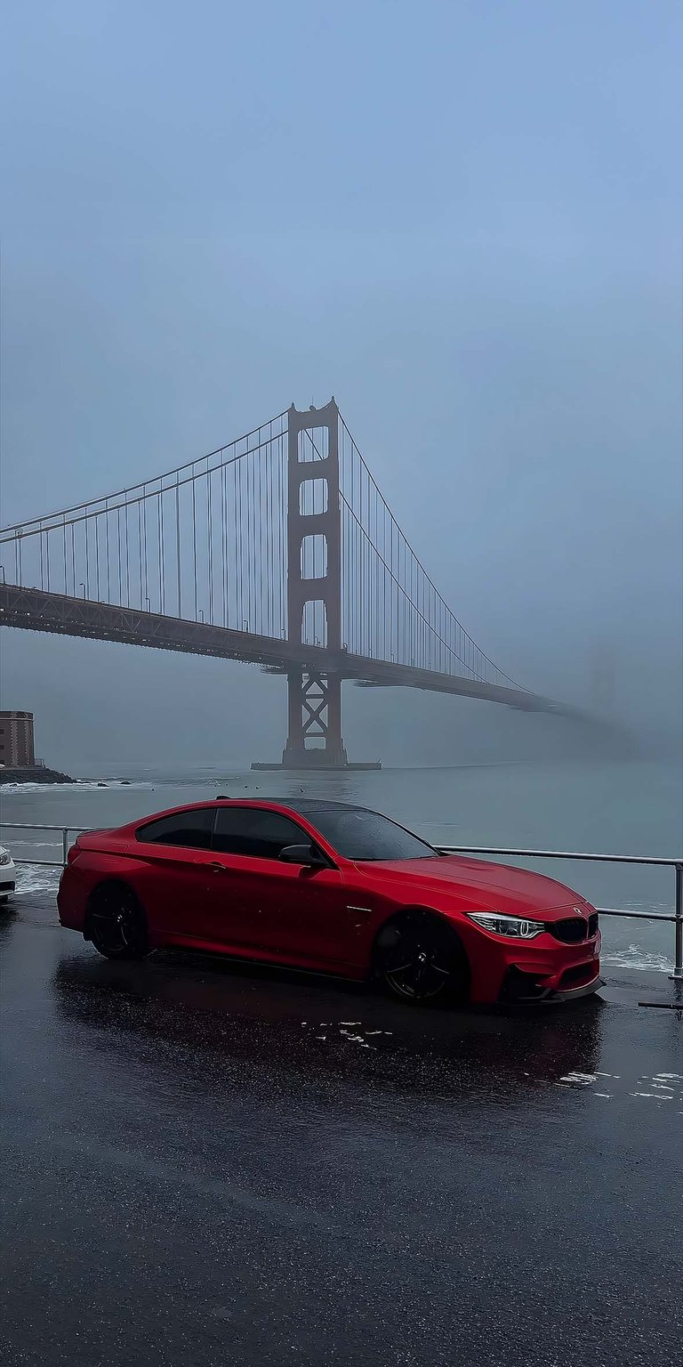 BMW M4 at golden gate bridge wallpaper HD