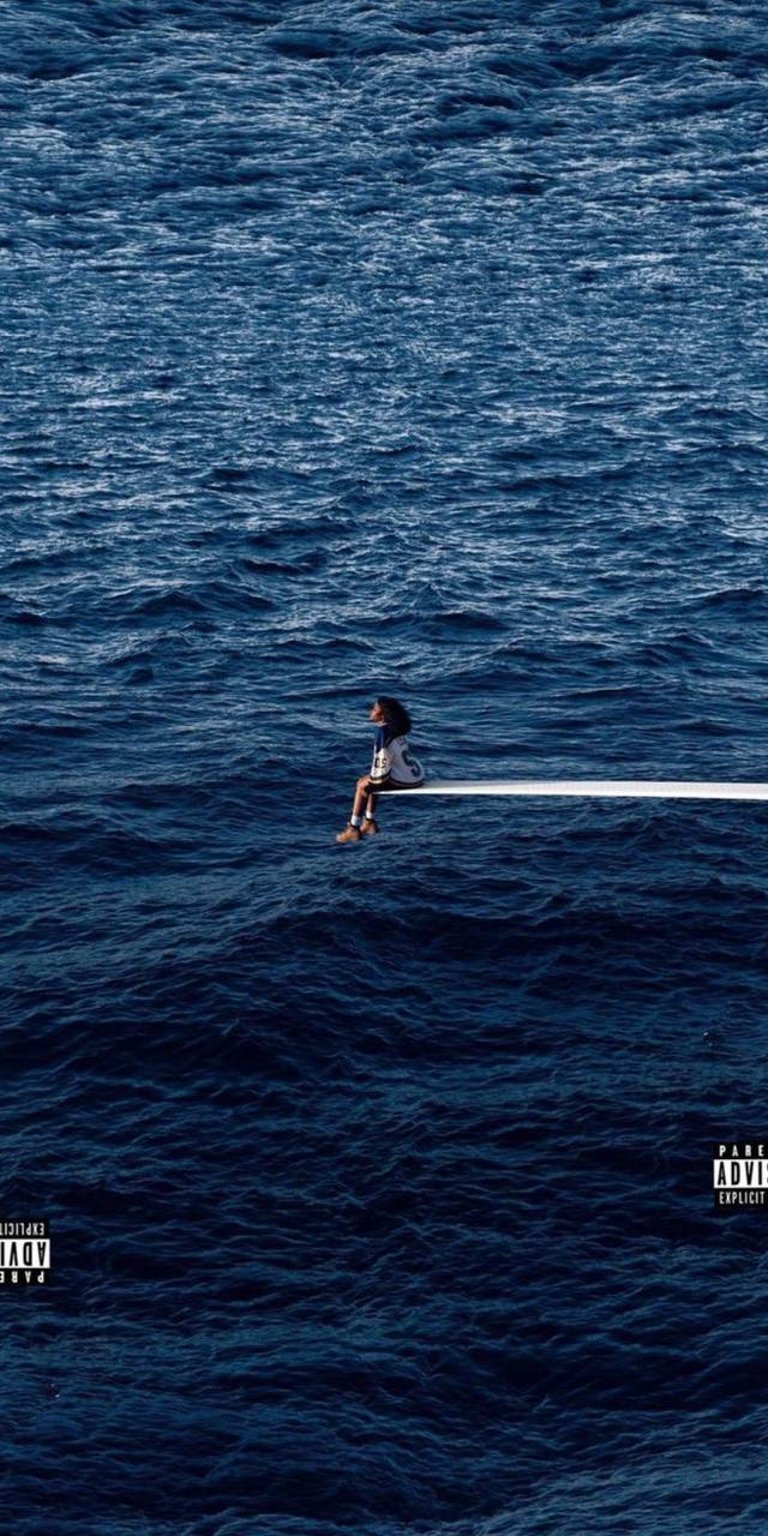 Ocean view girl iPhone wallpaper