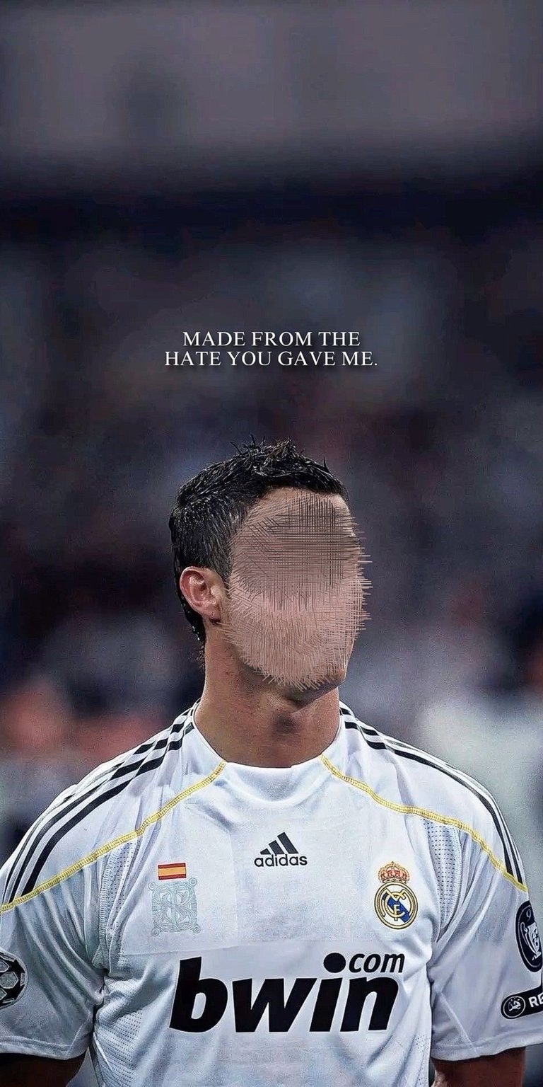 Cristiano Ronaldo blurred face wallpaper 4k iPhone