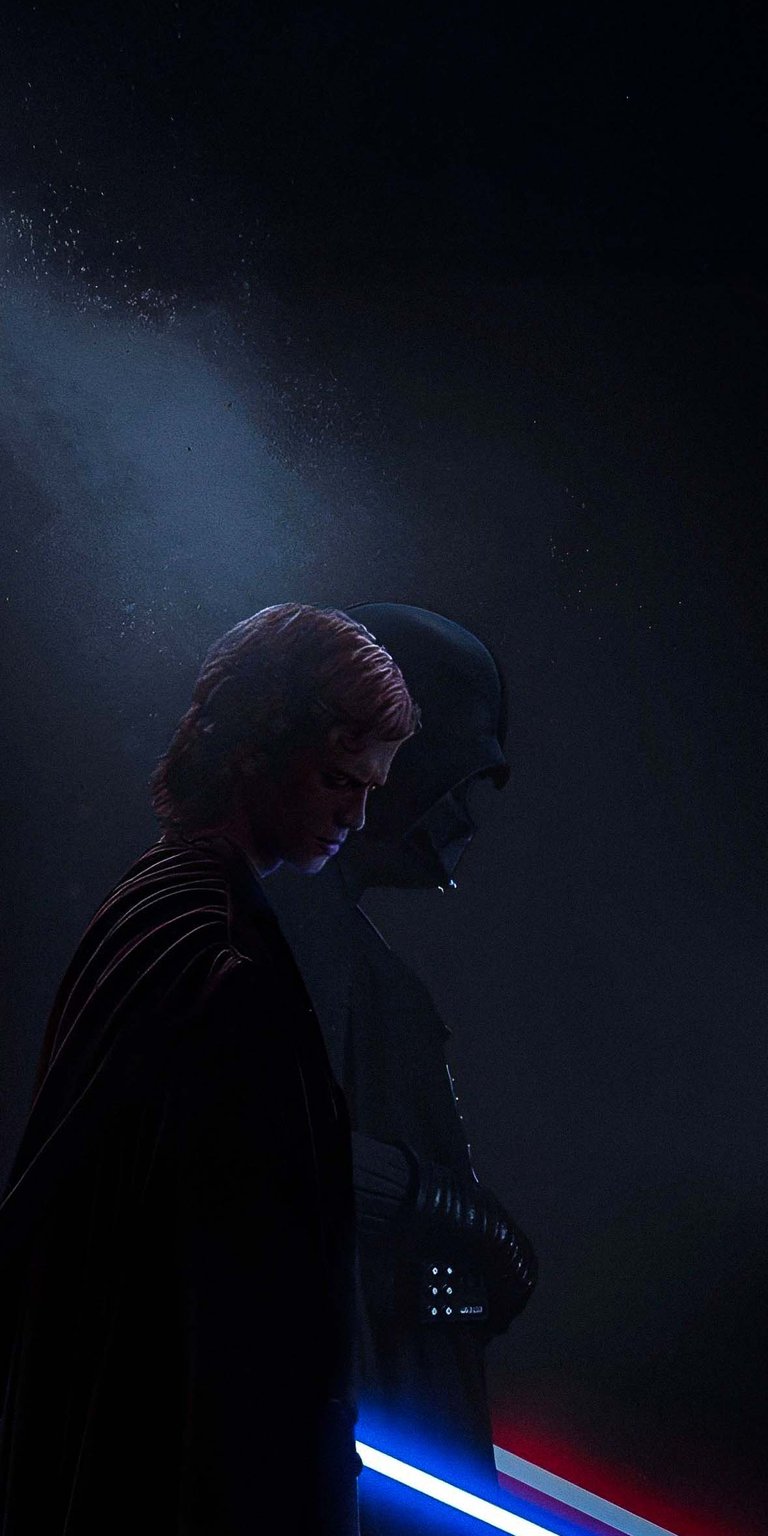 Anakin Skywalker and Darth Vader wallpaper 4k iPhone