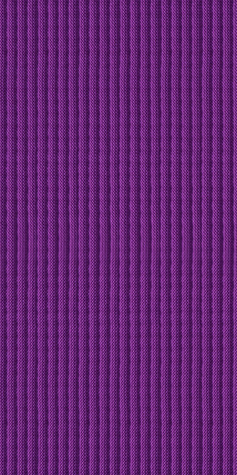 A minimalist yet dynamic wallpaper featuring a rich, deep purple, corduroy-like ribbed texture with spatial effects that make the clock appear layered. Perfect for a clean, modern aesthetic and users who prefer a tidy, sophisticated look. Works beautifully on iPhone, Android, and AMOLED displays.
