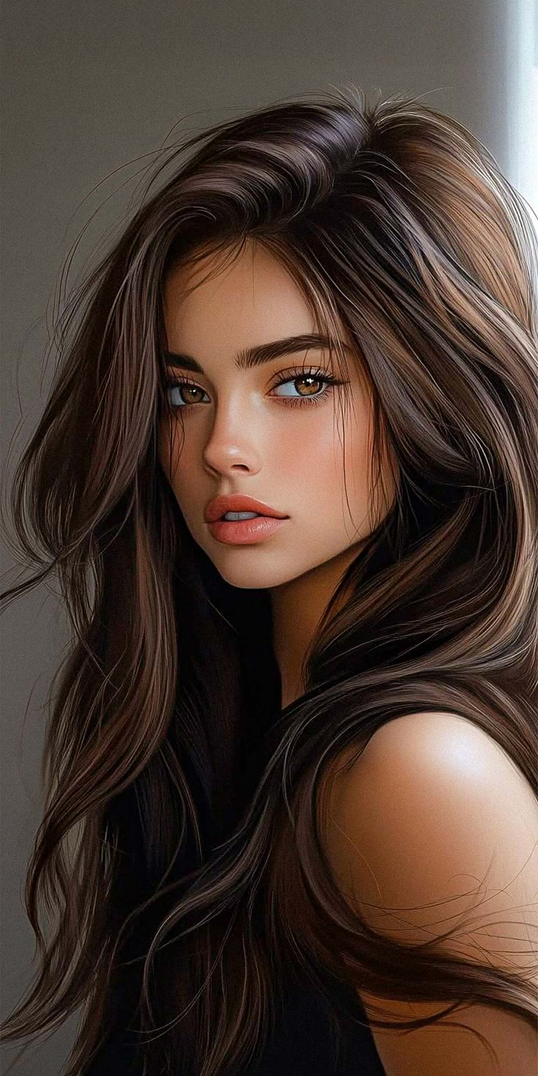 Girl Portrait lockscreen wallpaper for iPhone