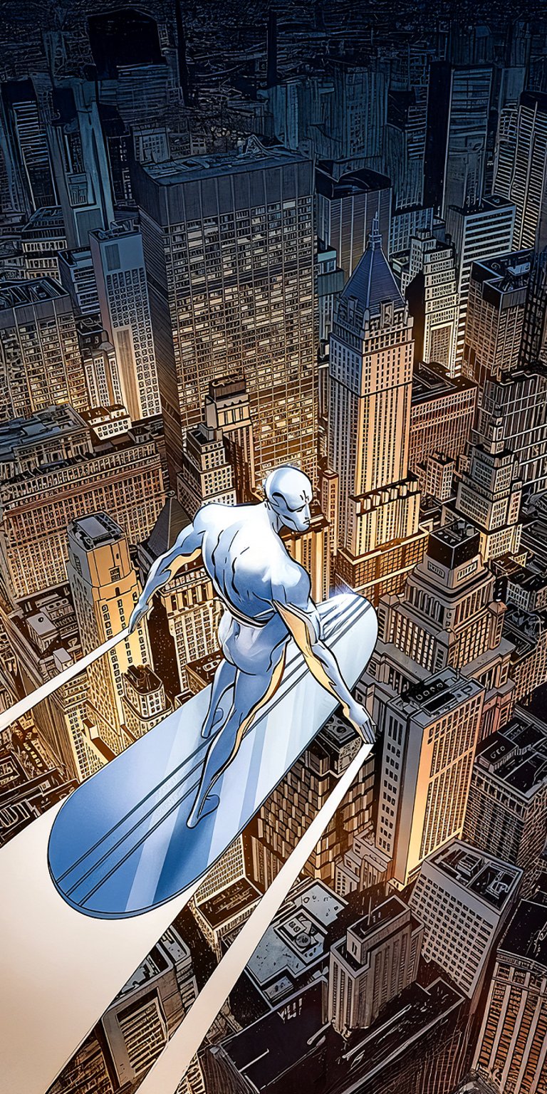 Silver Surfer wallpaper iPhone 4K