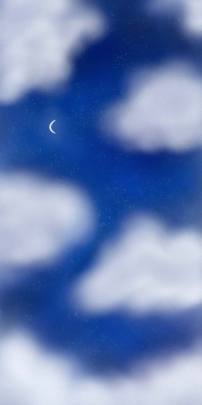 Cloud & moon wallpaper iPhone