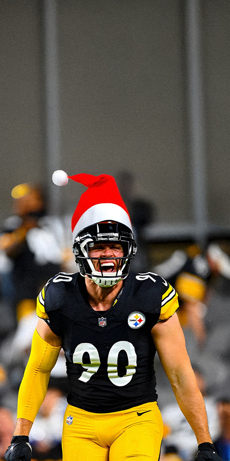 T.J. Watt Christmas wallpaper iPhone