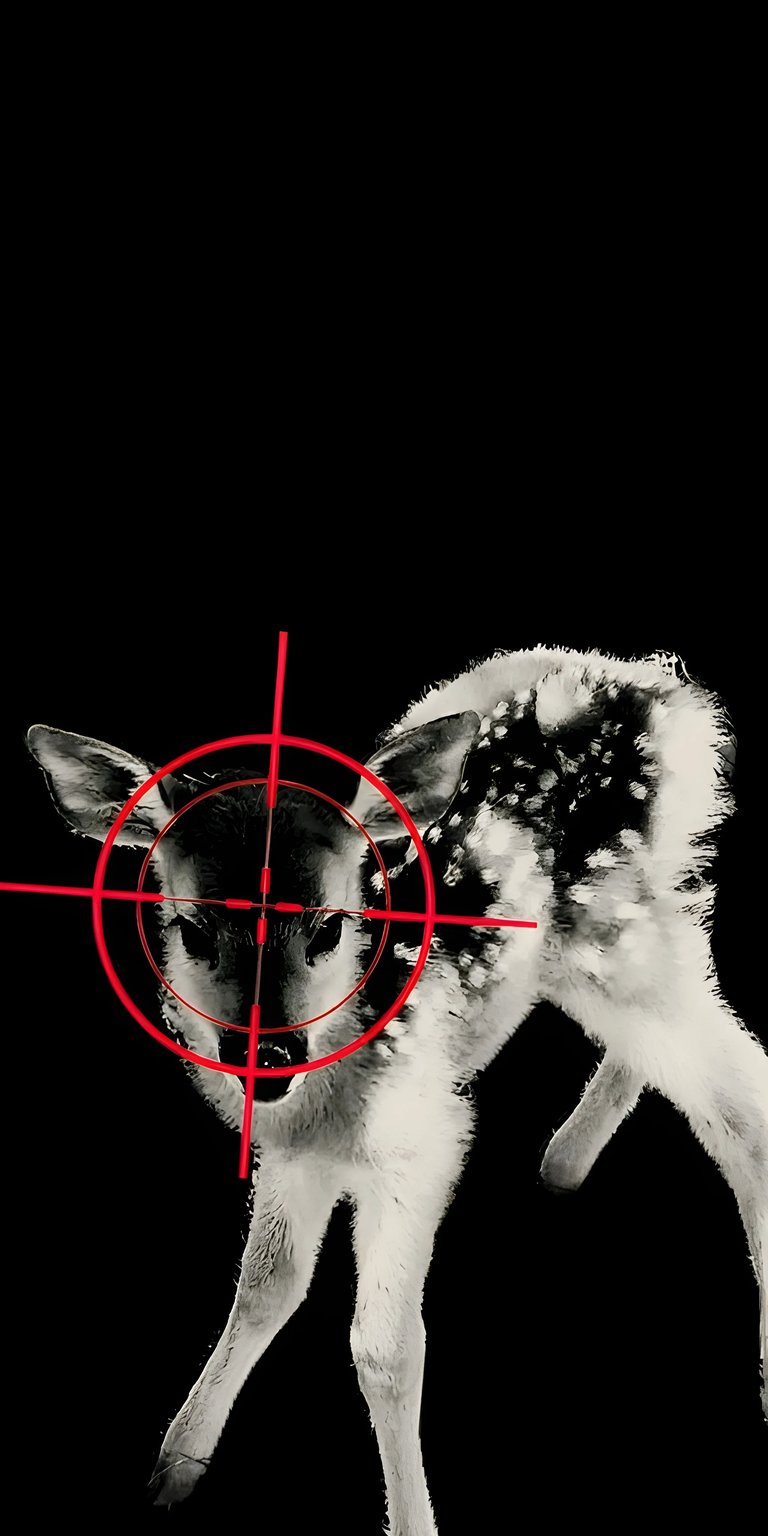 Deer sniper view iOS wallpaper HD