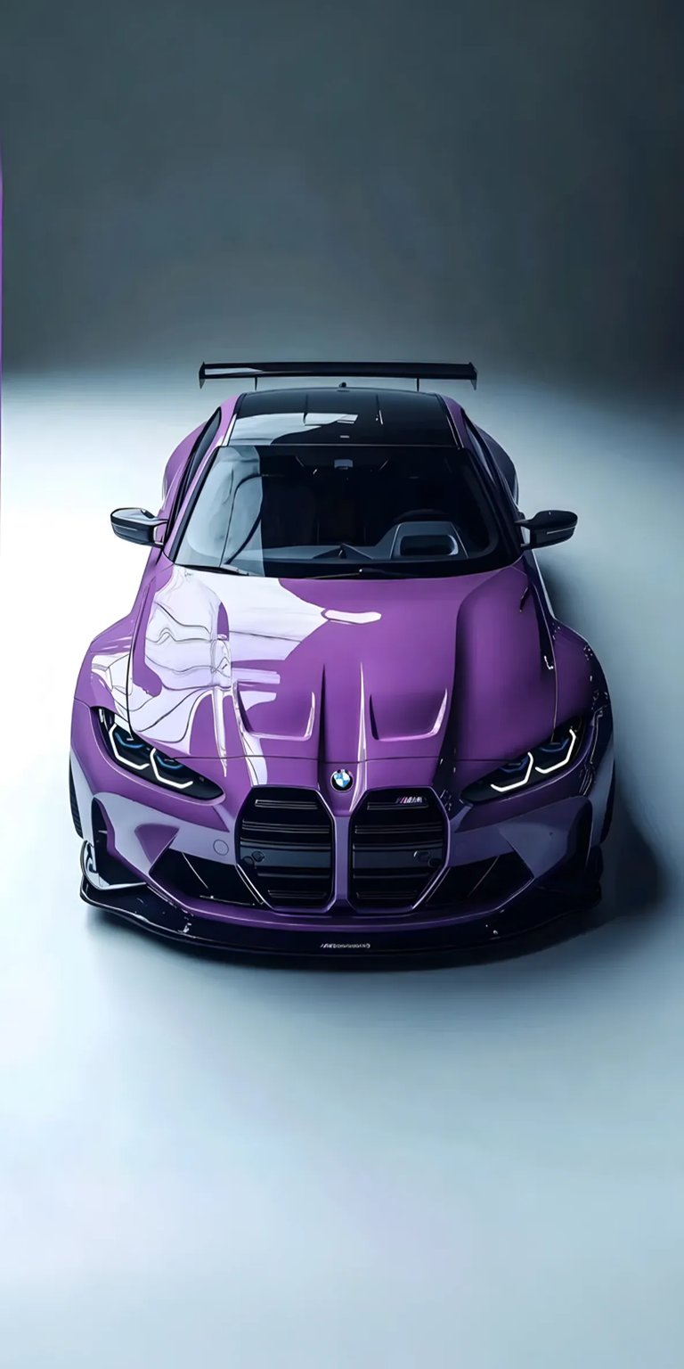 BMW M3 purple iPhone wallpaper 4K