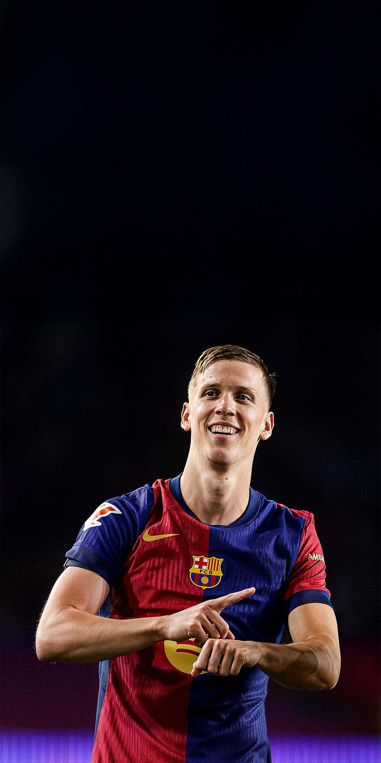Dani Olmo of FC Barcelona celebrates Wallpaper