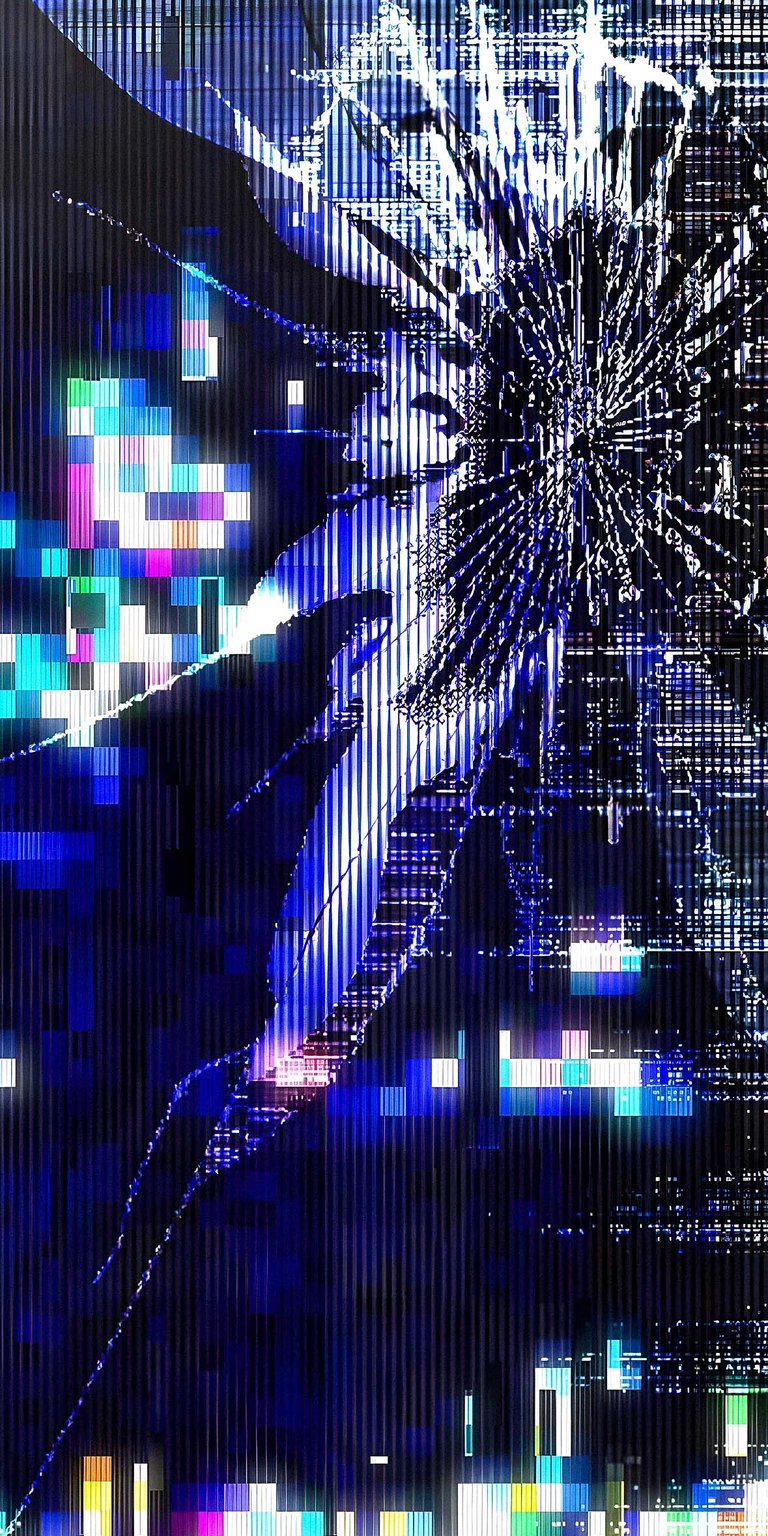 Broken Screen Glitch Wallpaper HD mobile