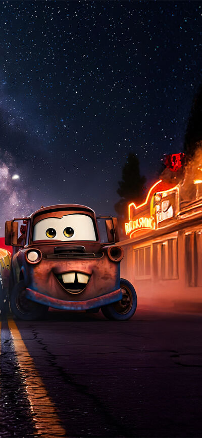 Cartoon matching wallpaper iPhone 4K