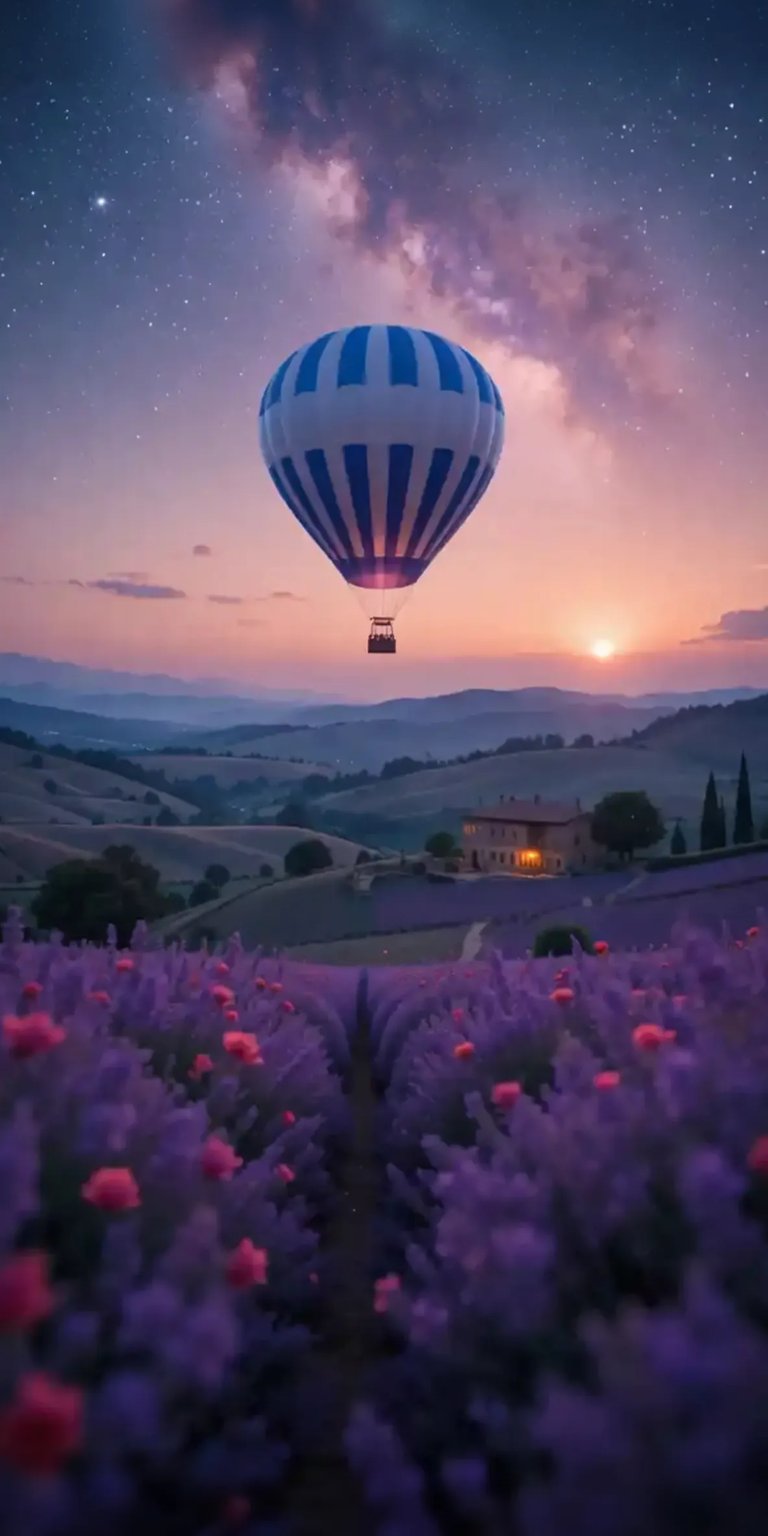 Hot air balloon view iPhone wallpaper 4K