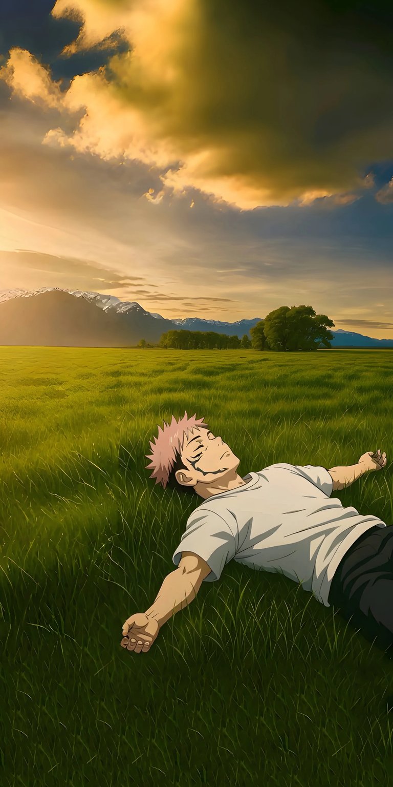 Ryomen Sukuna in nature iOS wallpaper HD