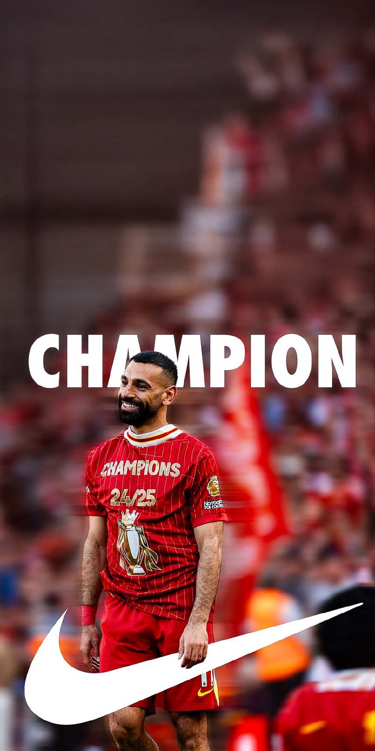 Mohamed Salah with nike logo wallpaper iPhone 4k