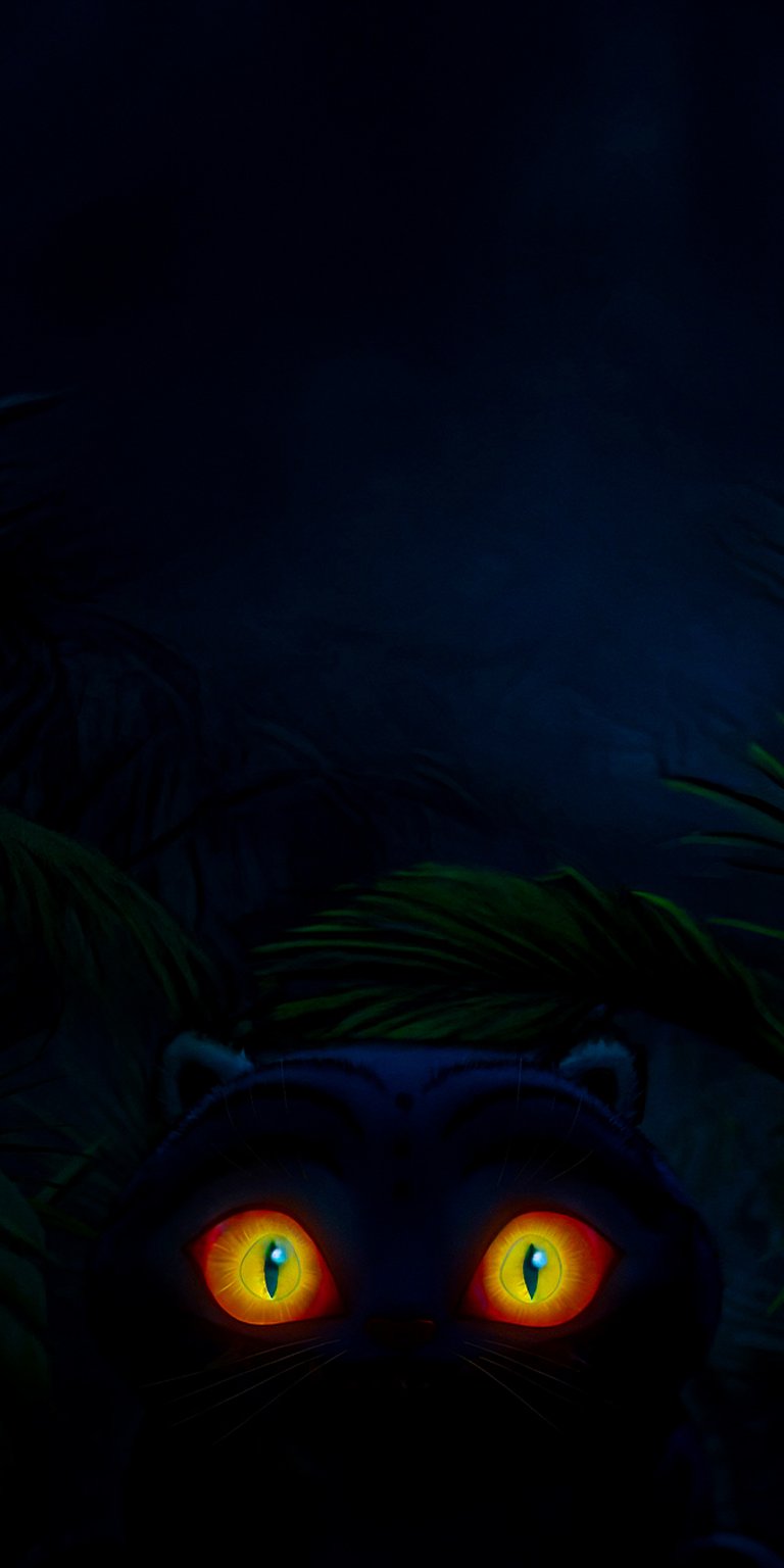 Derpy Tiger dark area wallpaper iPhone 4K