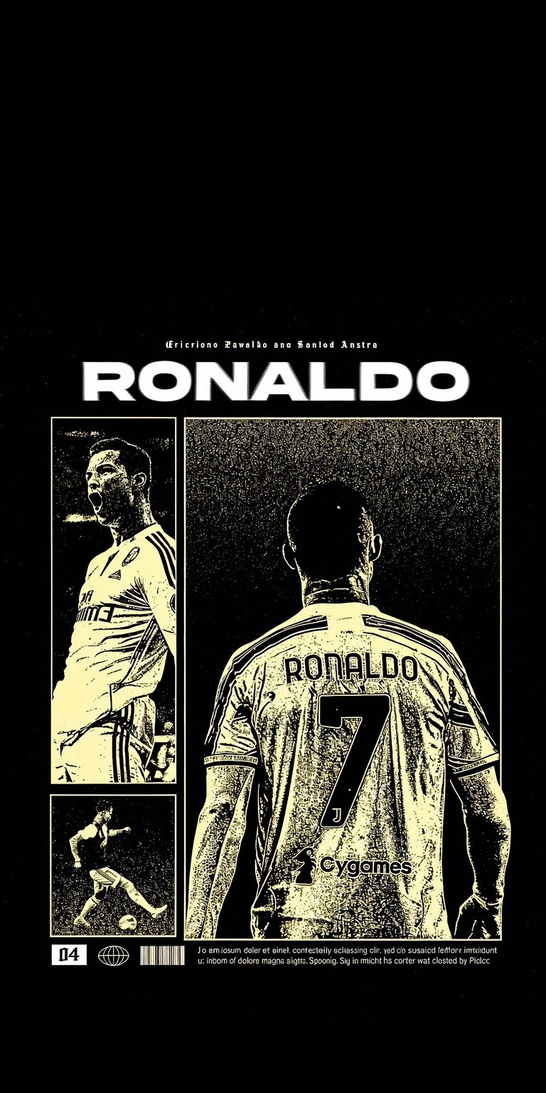 Cristiano Ronaldo poster art wallpaper for iPhone