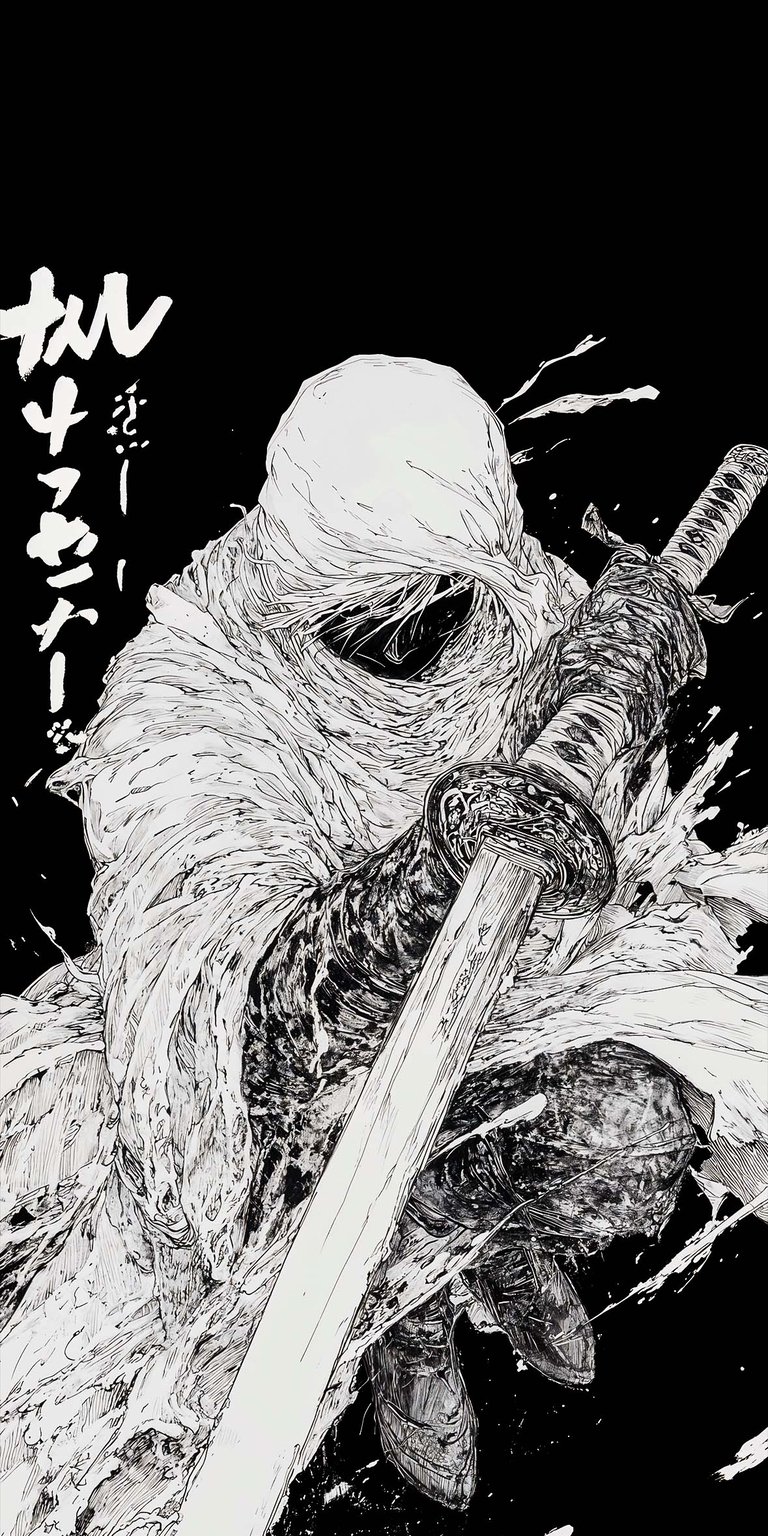 Samurai warrior art wallpaper iOS HD