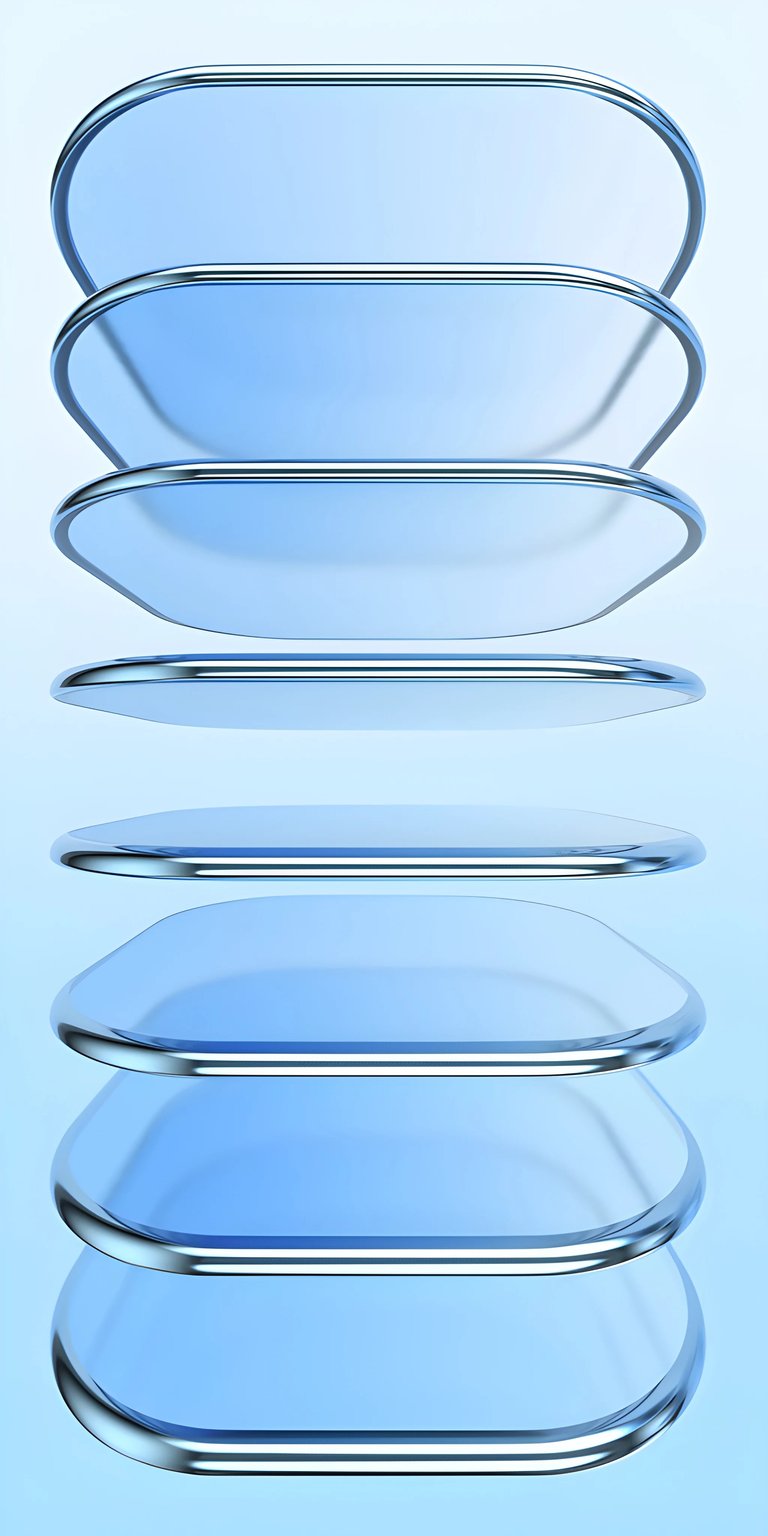 Abstract liquid glass light blue iPhone 17 wallpaper 4K