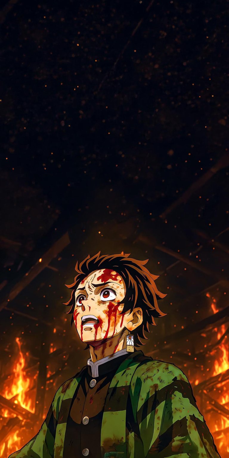 Tanjiro Kamado iPhone wallpaper 4K