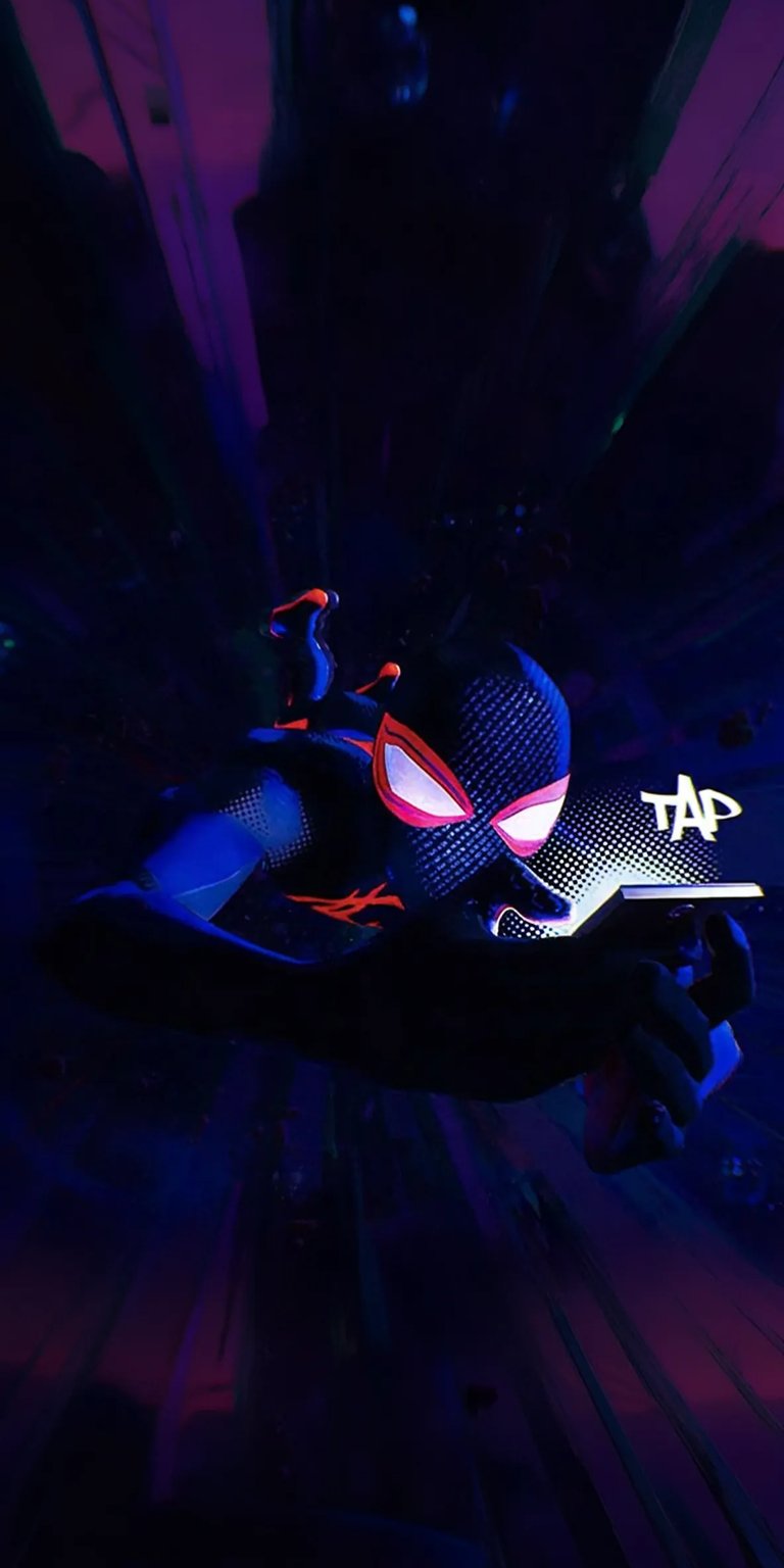 Miles Spiderman dark wallpaper iPhone HD