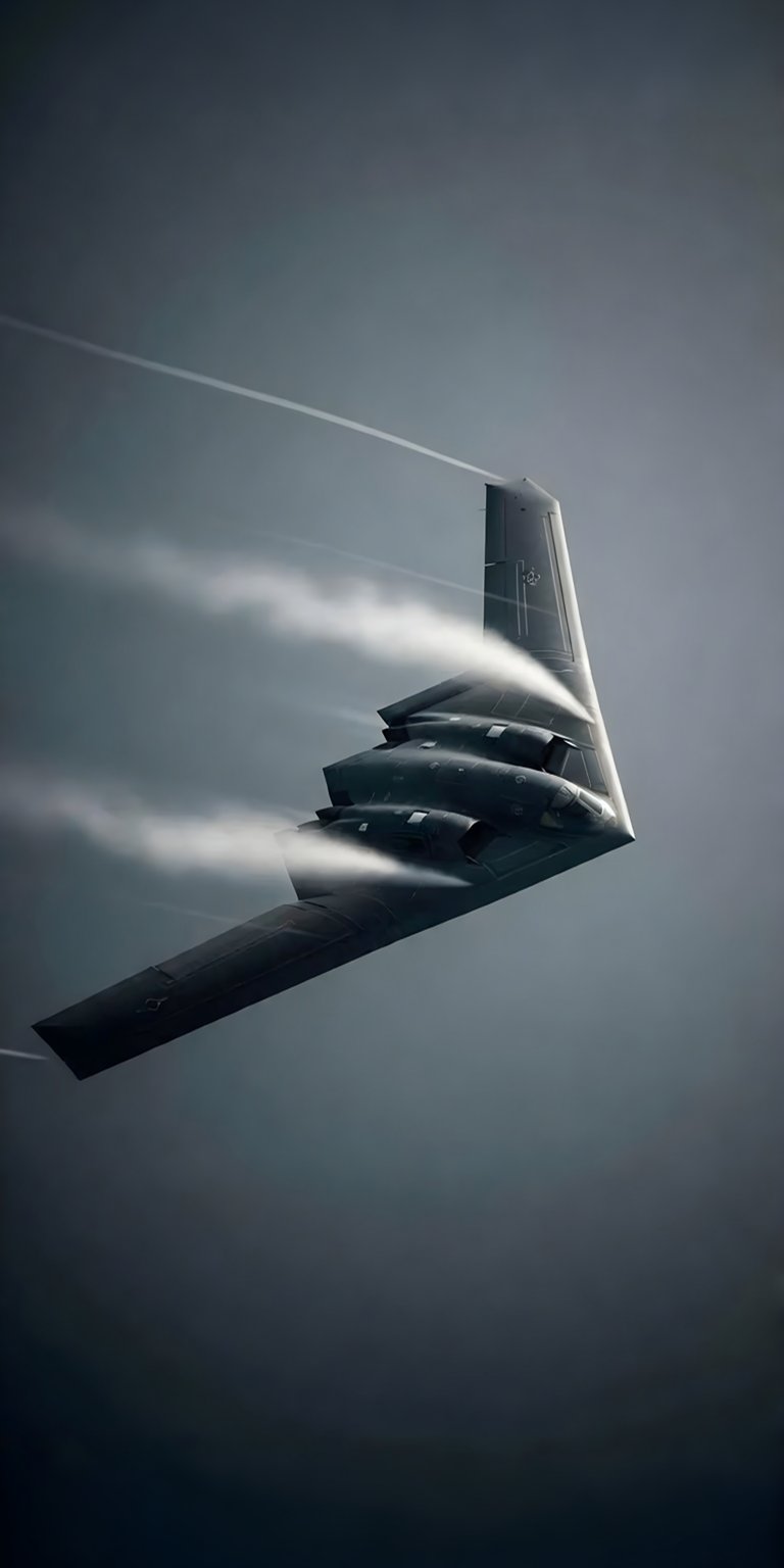 B2 Bomber Plane in sky wallpaper iPhone HD