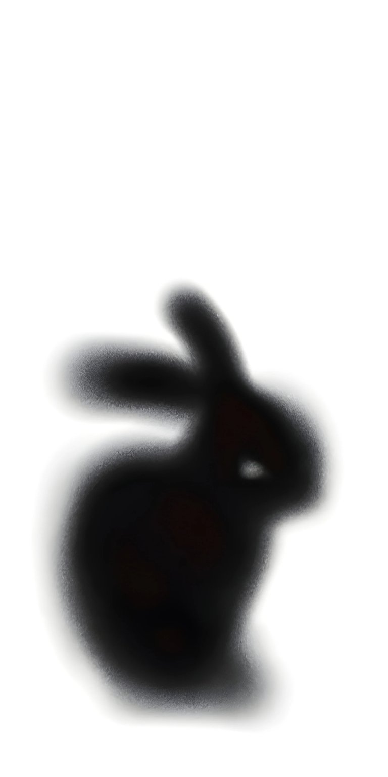 Dark blurred rabbit iPhone wallpaper HD