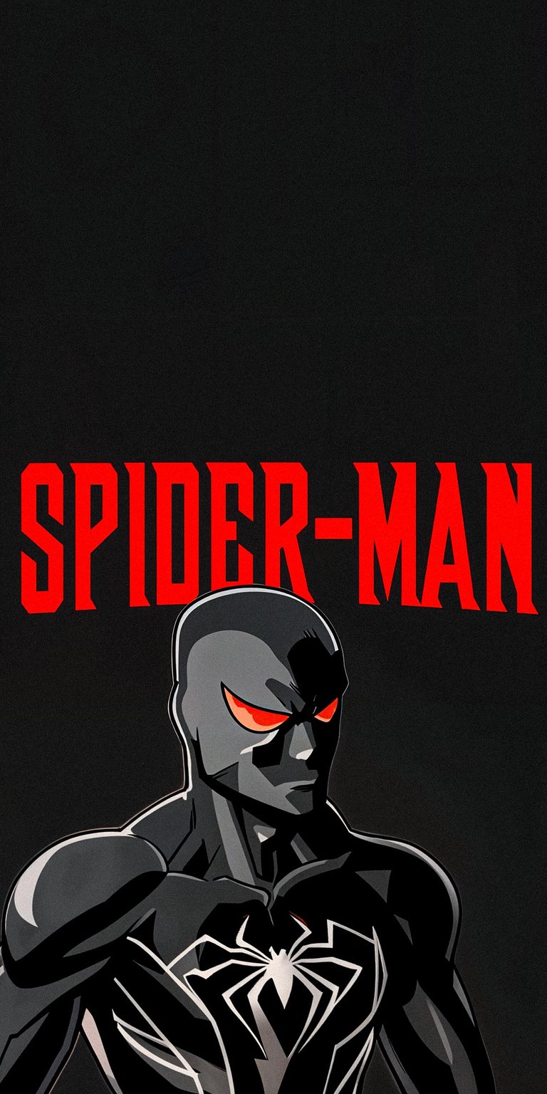 Spiderman Black invincible theme Wallpaper iOS HD