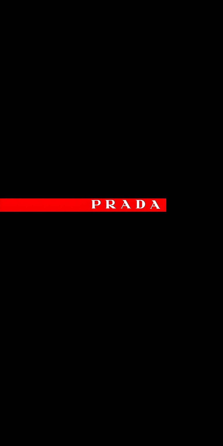 Prada red logo wallpaper for iPhone