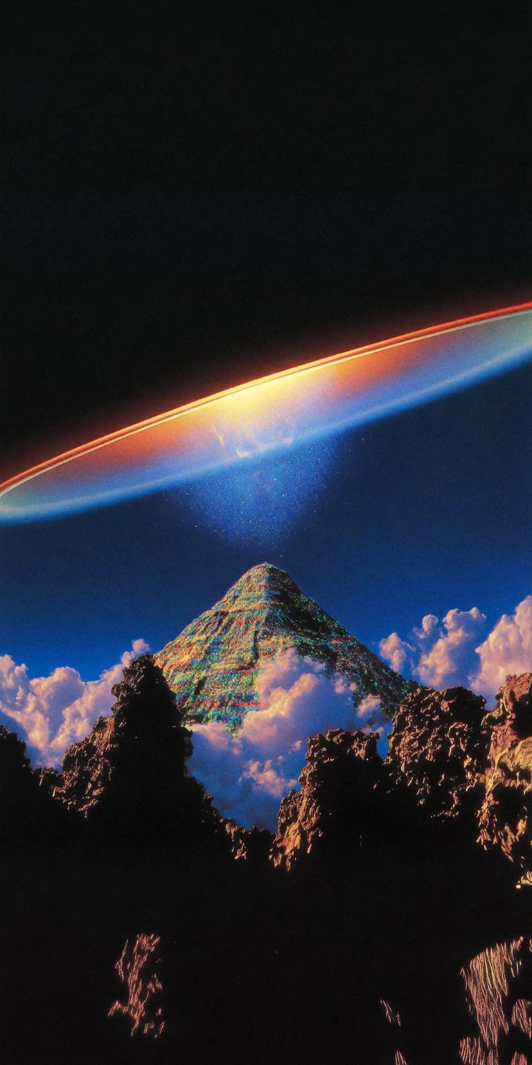 Space Odyssey Monolith dark mountains iPhone wallpaper HD