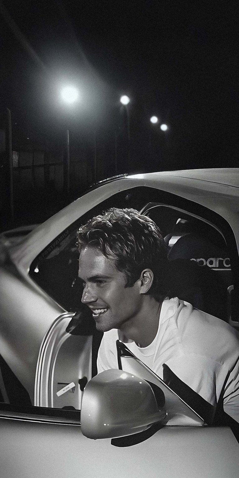 Black and white Paul Walker wallpaper in 4k