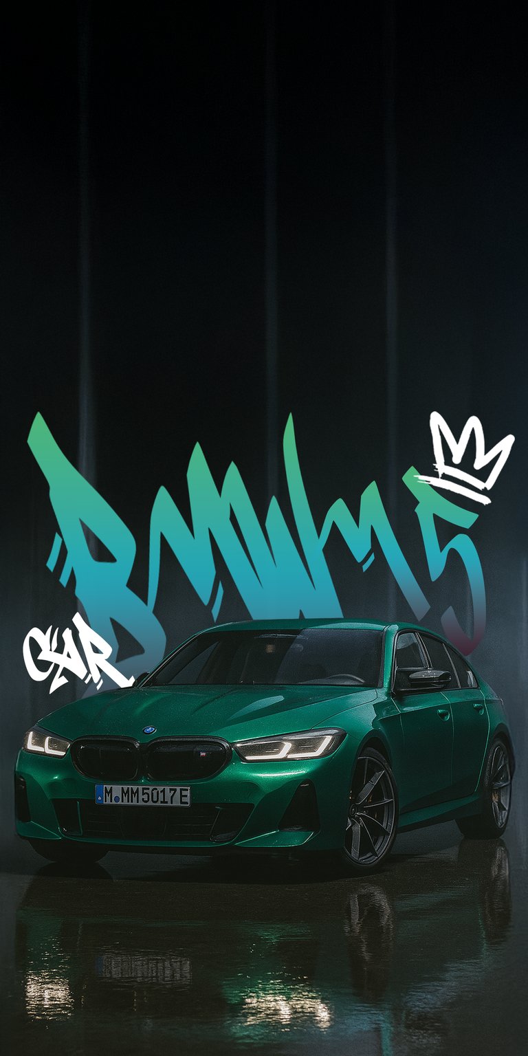 BMW M4 with graffiti wallpaper 4k iPhone